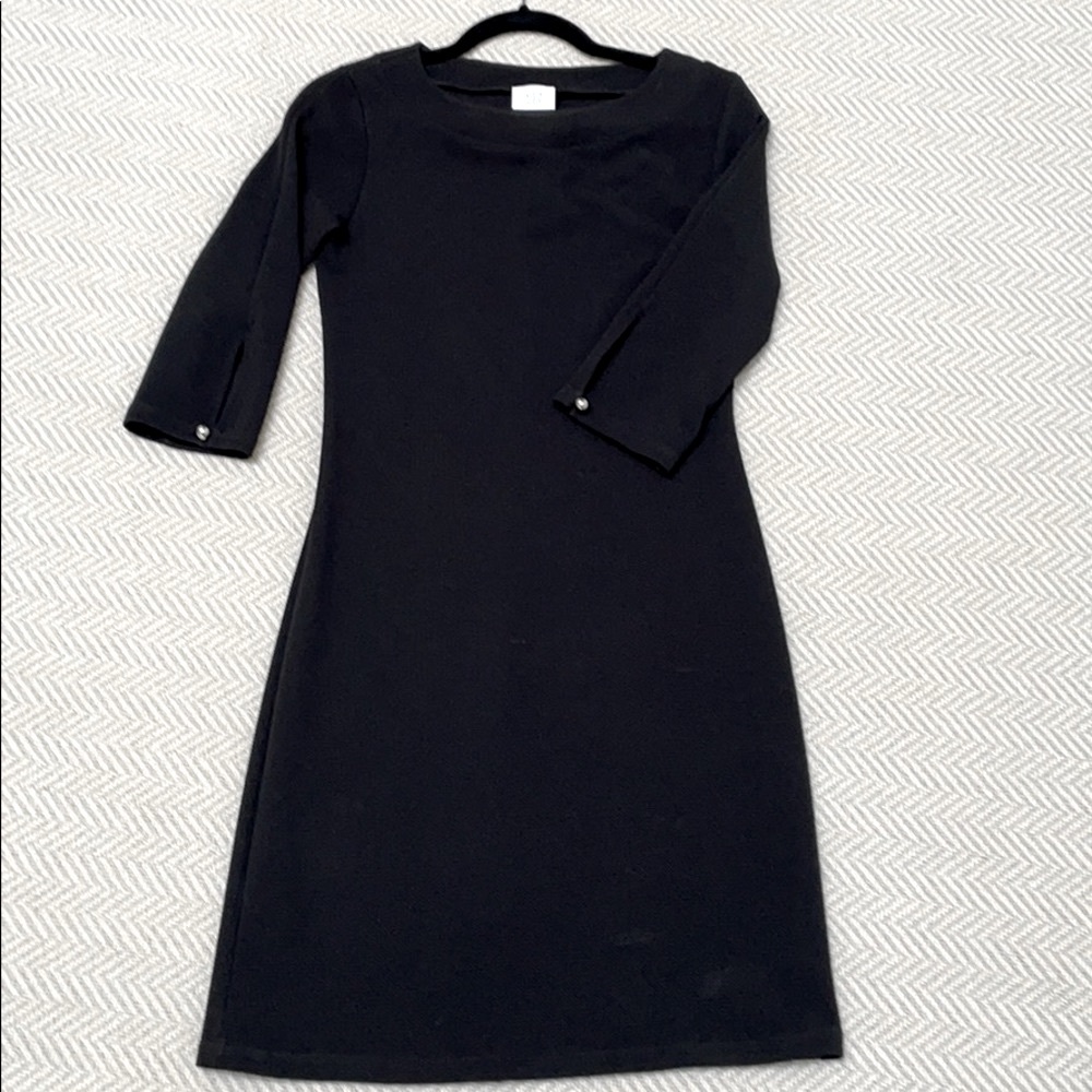 PAPILLON BLANC Little black dress. 3/4 sleeve